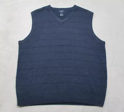 $11.99 • Buy Dockers Sweater Mens Large V Neck Sleeveless Pullover Blue