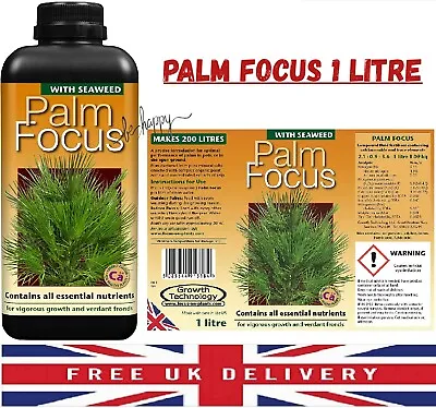 Palm Focus Liquid Nutrients Food Fertilser For Trees In And Outdoor 1 Litre • £9.99
