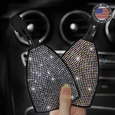 Universal Bling Crystal Diamond Cute Car Key Fob Holder Cover Case Keychain Ring • $11.99