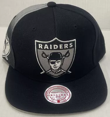 Mitchell & Ness Nfl Tapestry Raiders Snapback Cap Hat Gorra • $49.99