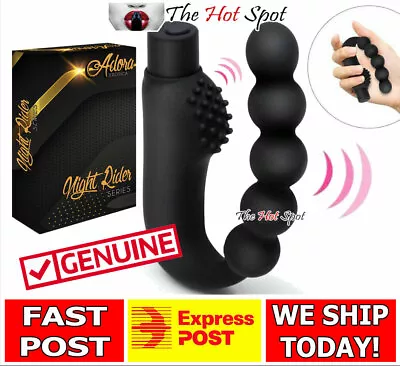 NEW Vibrating P-Spot Prostate Massager Vibrator Anal Bead Butt Plug Sex Toy • $15.99