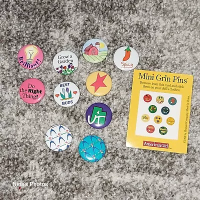 VTG American Girl Collector Grin Pins Retired 1994 1995 1998 1999 2001 Lot Mini  • $11.24