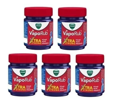 5 X Vicks VapoRub Cough Suppressant ChestThroat Topical Analgesic Ointment 25 Ml • $26.93