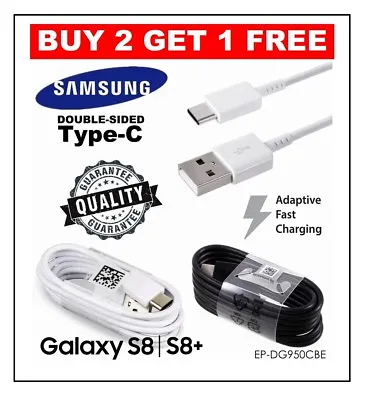 Fast Charger USB Data Cable For Samsung Galaxy S8 S9 Plus Note 8 A8 2018 • £2.99