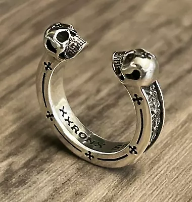 £19.99 • Buy Pinky Skull Ring 925 Silver Sizeable N _ S