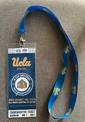 UCLA Basketball Lanyard With Commemorative Doubleheader Ticket. 11/7/22 Rare SGA • $9