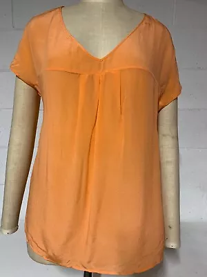 $48 • Buy Bnwot Massimo Dutti Pure Silk V Neck Top