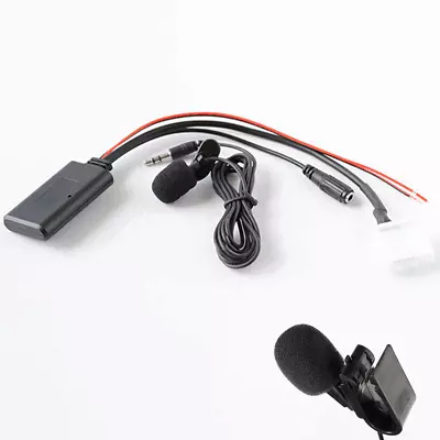 Bluetooth Adapter AUX Audio Cable Calling Handsfree Microphone For Toyota Stereo • $16.10