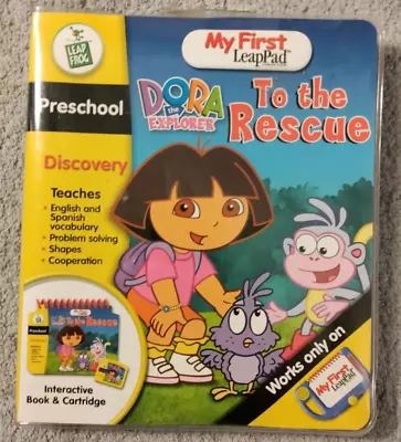 LeapFrog My First LeapPad Dora The Explorer To The Rescue Book And Cartridge • $17.07