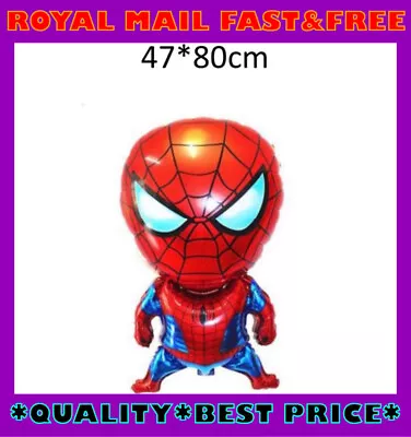 Avengers 80cm Large Spiderman Balloon Birthday Party Balloons Foil Spiderman • £2.49