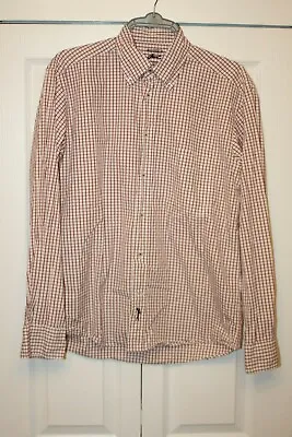 £10 • Buy Mens Gant Rugger Check Shirt Red White Size Medium Regular Fit