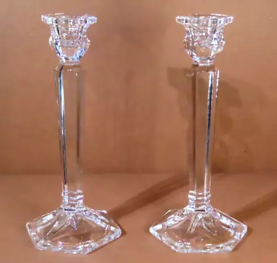 Mikasa Crystal Cambridge 8.25” Candlestick Candle Holders Set Of Two (2) • $15.75