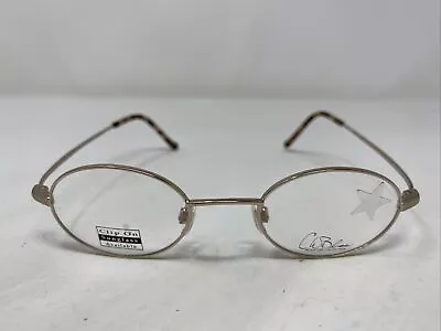 CW Bliss 17 YG 43-21-145 Yellow Gold Metal Full Rim Eyeglasses Frame 0623 • $42