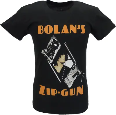 Mens Black Official T Rex Bolans Zip Gun T Shirt • $20.95