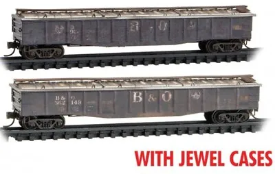 Micro Trains (n) 983 05 069 B&o Weathered Gondola 2 Pack - Jewel Cases -  New • $57.95