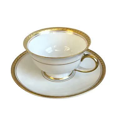 Versace By Rosenthal Classic White Espresso Cup And Saucer • $130