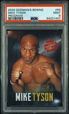 Mike Tyson 2020 PSA 9 Seidman’s Boxing Program Card #55 From Tyson-Jones (RARE!) • $300