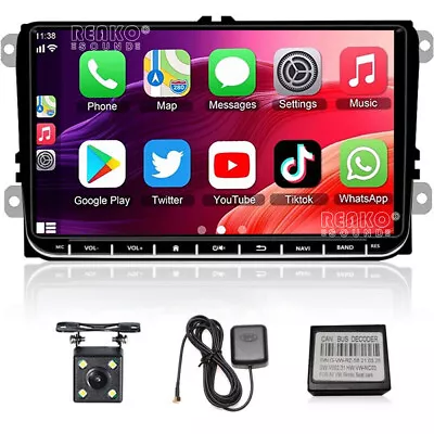 For VW Volkswagen Jetta Passat Android 12 Car Stereo Radio Carplay GPS Navi +Cam • $103.99