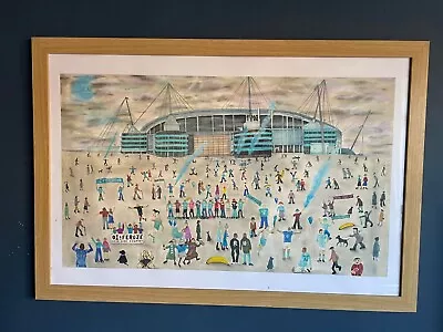 Manchester City Artwork. Lowry At The Etihad By Paul Halmshaw. • $80.90