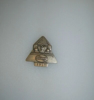 $50 • Buy 1979 Silver Indianapolis Motor Speedway Indy 500 Pit Badge #4910  With Patina