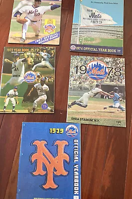Ny Mets Yearbook Lot 1972. 1969 1978 1974 1987 • $30