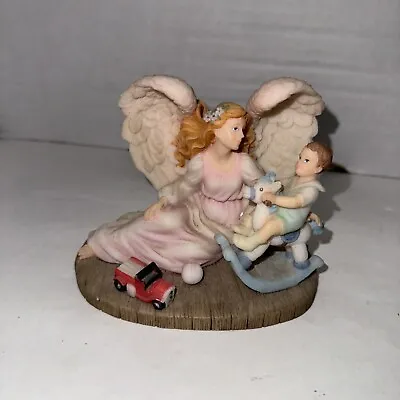 Seraphim  Angels To Watch Over Me  Angel & 3rd Year Boy Figurine 1997 • $15