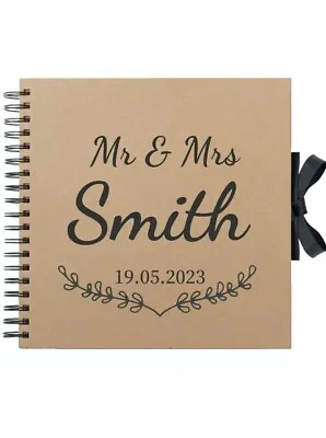 £3.99 • Buy Custom Vinyl Sticker For Guest Book Wedding Planner Baby Shower Mr&Mrs Scrapbook