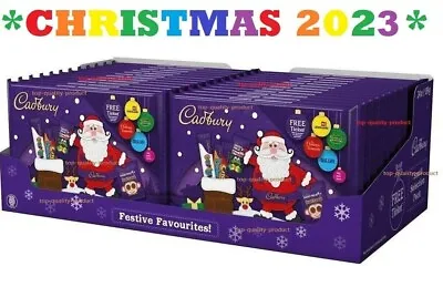 Cadbury Santa Selection Pack Christmas Chocolate Box Bars Xmas Gift Present 89g • £7.86