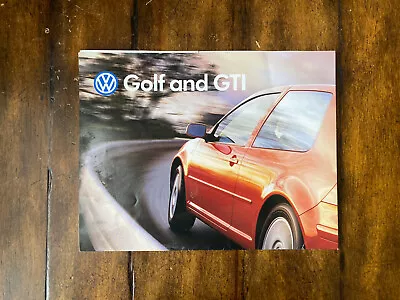 RARE 1999 Volkswagen VW Golf And GTI Original Sales Brochure Poster • $14.99