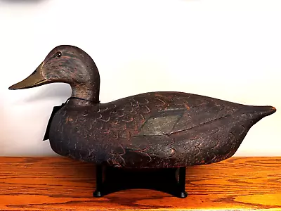 Vintage Black Duck Decoy By Ben Schmidt • $1050