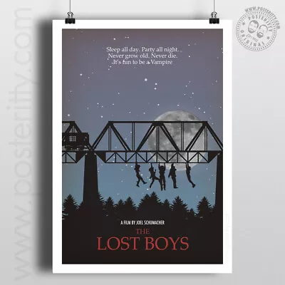 THE LOST BOYS Minimalist Movie Poster Minimal Film Print Posteritty Art Vampire • £4.50