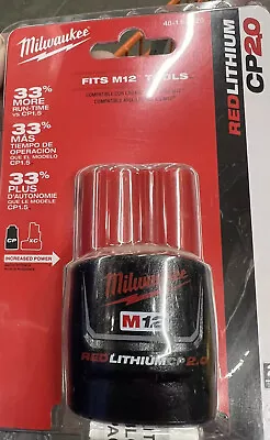 Milwaukee M12 Red Lithium Battery 2.0 • $20