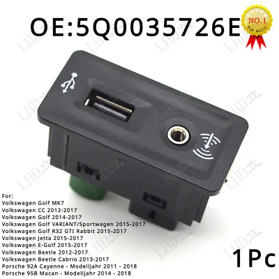1 Pc New USB AUX Switch Control Socket Adapter Car Play For VW Golf 2014-2017* • $59.79
