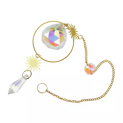 Chakra Suncatchers Hanging Sun Crystal Pendant Pendant Interior Decoration • £7.45