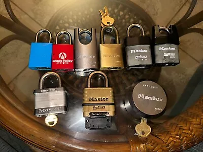 Master Lock Padlock Lot With Keys • $200