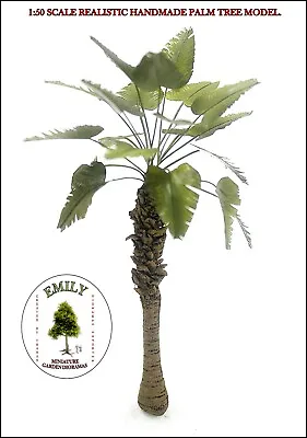 Miniature Palm Tree Model 1/50 Scale Approx 16 Cm Height. Emily Emg-031 • $9
