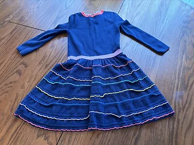 Mini Boden Girls 6-7 Sweater Dress Rainbow Colors • $18
