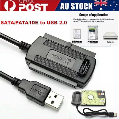 SATA /PATA/IDE To USB 2.0 Adapter Converter Cable For 2.5 /3.5'' Hard Drive Disk • $9.99