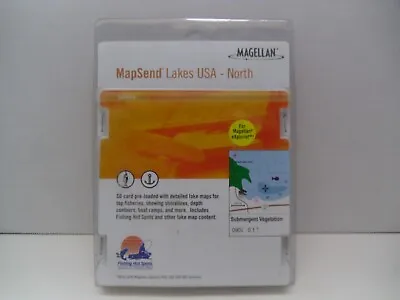 Magellan MapSend Lakes U.S.A. NORTH Maps Preloaded SD Card EXplorist 400 500 600 • $10.99