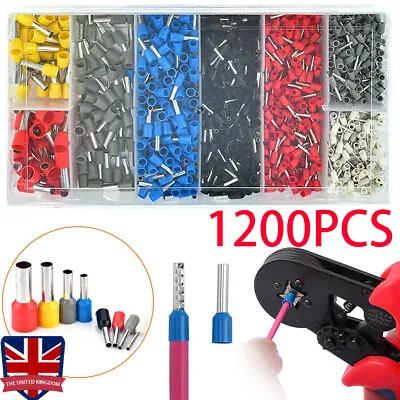 1200XWire Crimp Connector Kits Cable Cord Pin End Bootlace Ferrule Terminal • £8.89