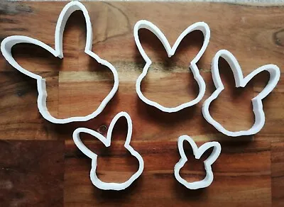 Rabbit Head Cookie Cutter Biscuit Dough Face Bunny Pastry Easter 5 Sizes AL19-13 • £3.55