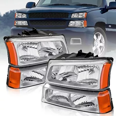 Headlights/bumpers Assembly Clear For 03-06 Chevy Silverado 03-06 Avalanche • $54.99
