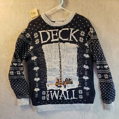 Game Of Thrones Mens Ugly Christmas Sweater Size Large Deck The Wall • $21.95