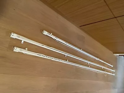 £90 • Buy X3 Silent Gliss Curtain Rail Track, White, 260cm 
