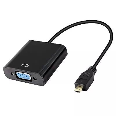 Micro Hdmi To Vga Audio Adapter Converter 1080P Full Hd Micro Hdmi Male To Vga • $19.89