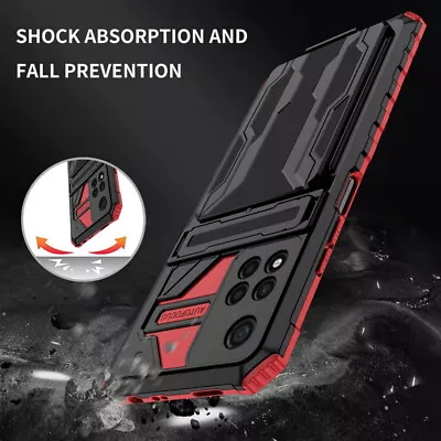 Shockproof Card Slot Holder Case Cover For Xiaomi Mi 11T Redmi 10 Note 10 11 Pro • $8.35