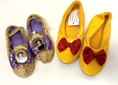 Disney Toddler Girl Slipper Shoes Jasmine 5/6 Minnie Mouse 9/10 • $10