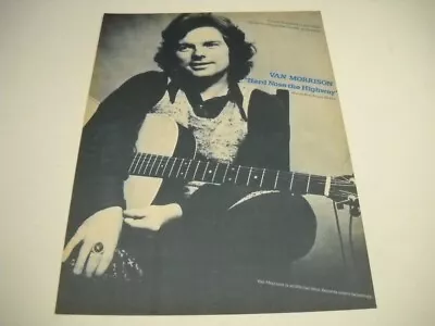 VAN MORRISON The New Work Is HARD NOSE THE HIGHWAY 1973 Promo Poster Ad • $9.95