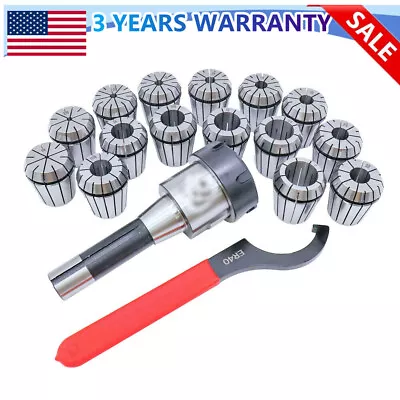 ER40 Collet 15PC Set R8 Shank Chuck Tools For Milling Machine/Lathe/ Drilling • $73