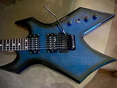 BC Rich Warlock Translucent Blue Electric Guitar Floyd Rose - NJ Series • $450